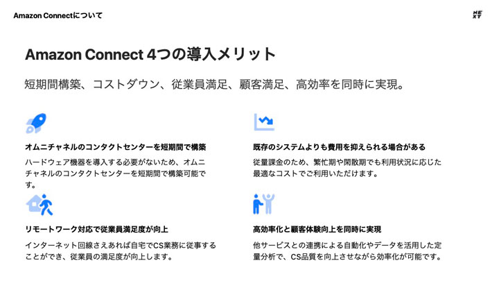 Amazon Connect導入支援サービス紹介資料